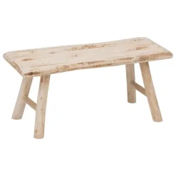 Atmosphera zit krukje/bijzet bankje - hout - 70 x 26 x 31 cm