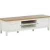 Tv Meubels-Beliani ATOCA - TV-meubel - Lichthout/Wit - MDF