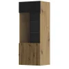 Wandkasten-Homlando AURIS hangkast 1D artisan eiken / zwart mat