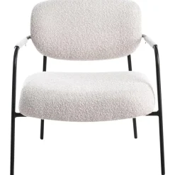 Fauteuils-Beliani AUSVIKA - Fauteuil - Lichtbeige - Polyester