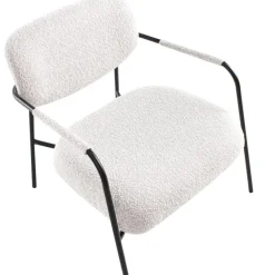 Fauteuils-Beliani AUSVIKA - Fauteuil - Lichtbeige - Polyester
