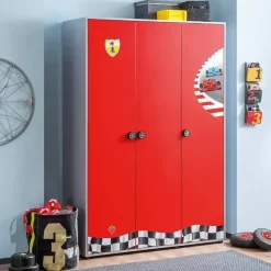 Kinderbedden-Merkloos Autobed - Jongenskamer - Kinderkamer - 208x109x81 cm - Rood