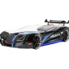Merkloos Autobed - Met licht en geluid - Street Racer - 236x119x68 cm - Zwart