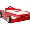 Kinderbedden-Merkloos Autobed - Met logeerbed - 210x107x83 cm - Rood