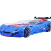 Merkloos Autobed - Racebed - Kinderbed - Street Racer - 236x119x68 cm - Blauw