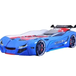 Merkloos Autobed - Racebed - Kinderbed - Street Racer - 236x119x68 cm - Blauw