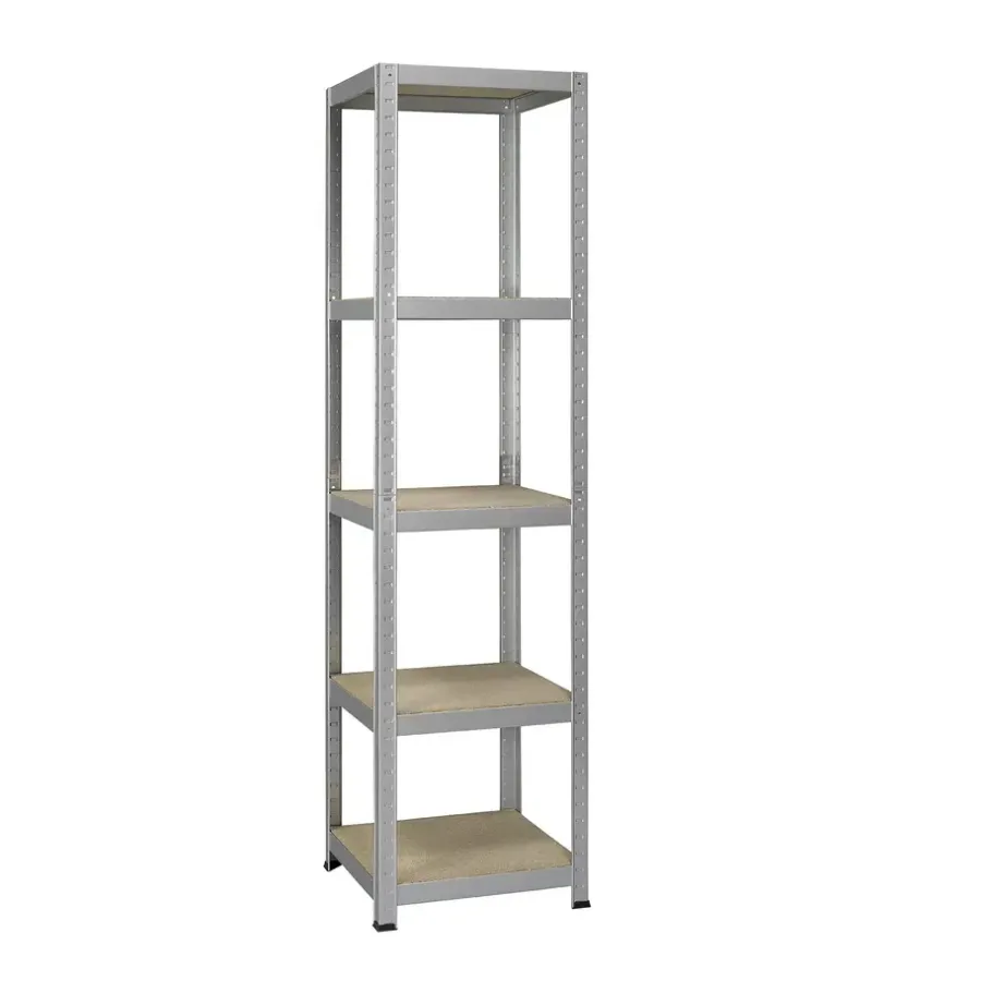 Erro Avasco Stellingkast - Zilver - Opbergrek vierkant metaal - 176x45x45cm
