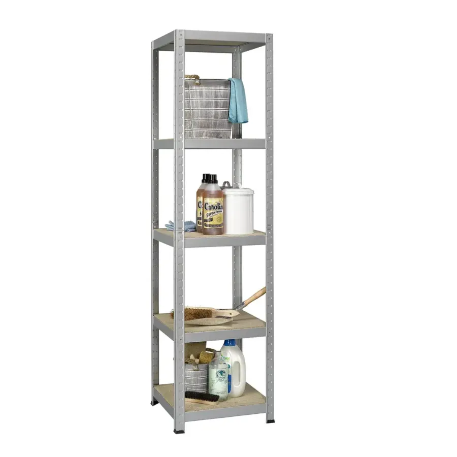 Erro Avasco Stellingkast - Zilver - Opbergrek vierkant metaal - 176x45x45cm