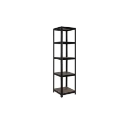 Stellingkasten-Erro Avasco Stellingkast - Zwart - Opbergrek vierkant metaal - 176x45x45cm