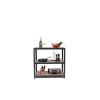 Stellingkasten-Erro Avasco Stellingkast - Zwart - Opbergrek laag metaal - 88x90x45