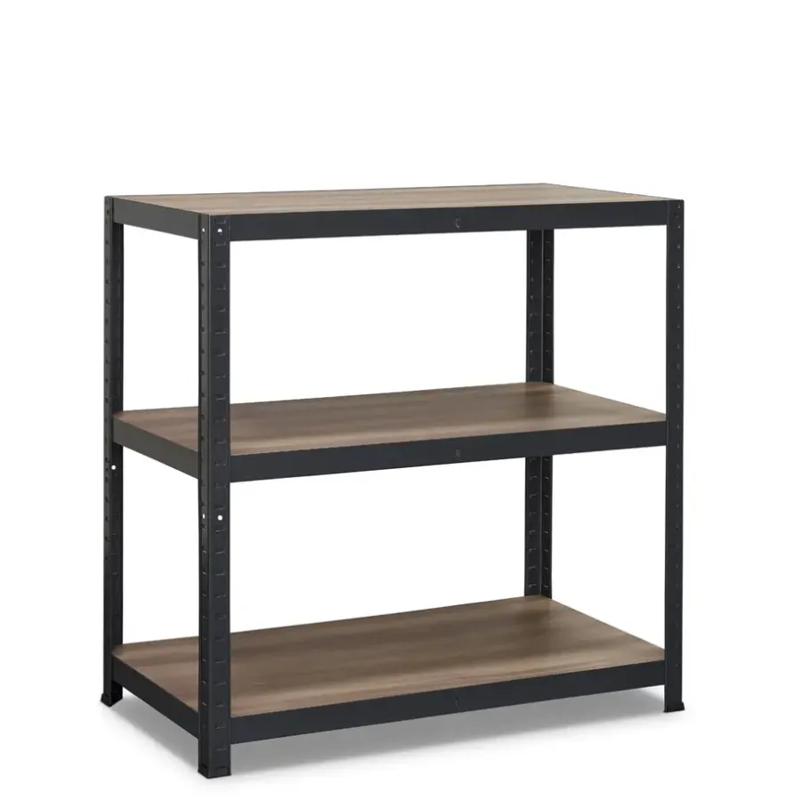 Stellingkasten-Erro Avasco Stellingkast - Zwart - Opbergrek laag metaal - 88x90x45
