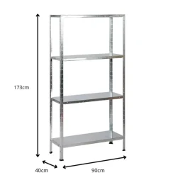 Stellingkasten-Erro Avasco Stellingkast Metaal - Opbergrek Clicker 85 - 173x90x40 cm