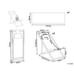 Beliani AVELLINO - Ligbed - Wit - Polyester