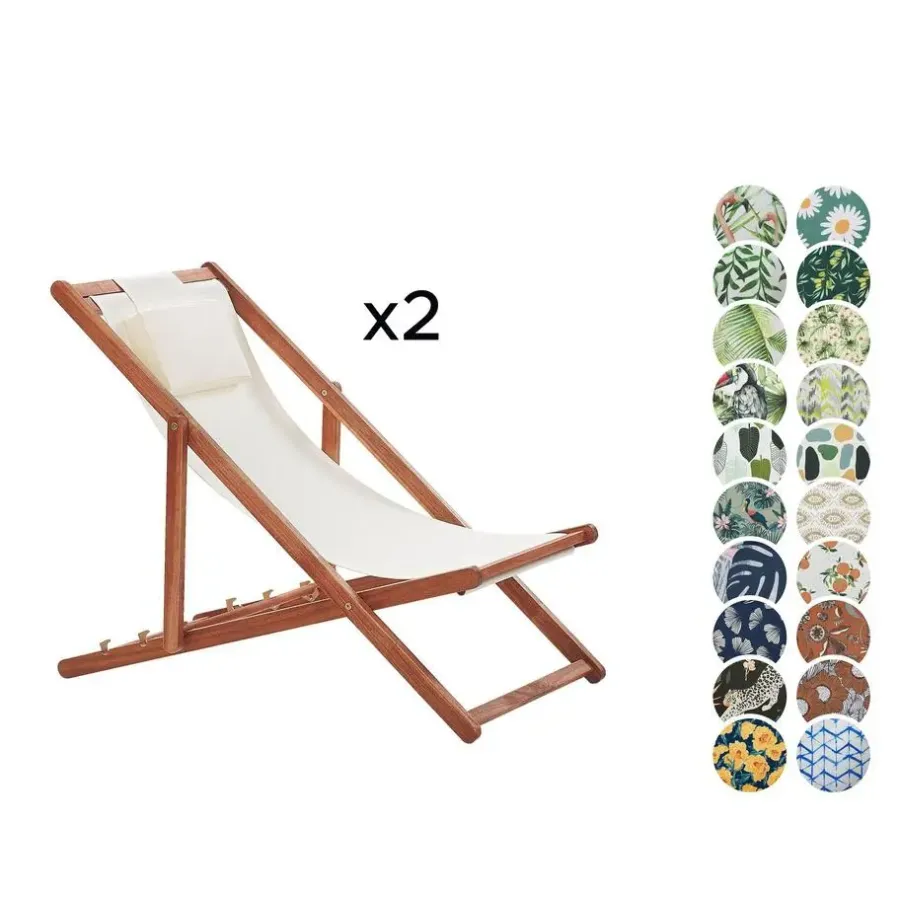 Beliani AVELLINO - Ligbed - Wit - Polyester