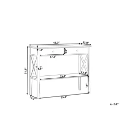 Beliani AVENUE - Consoletafel - Wit - MDF