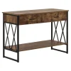 Beliani AYDEN - Consoletafel - Donkere houtkleur - MDF
