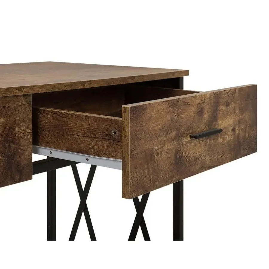 Beliani AYDEN - Consoletafel - Donkere houtkleur - MDF