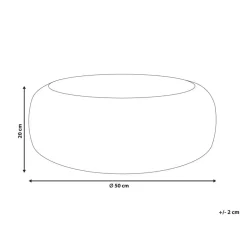 Beliani BACKAN - Poef - Natuurlijk - 50 cm - Waterhyacint