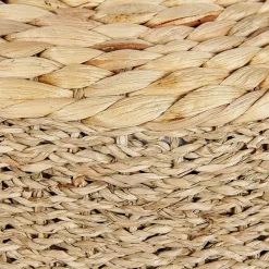 Beliani BACKAN - Poef - Natuurlijk - 50 cm - Waterhyacint