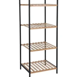 Merkloos Badkamerkastje - 4-laags - bamboe - 39 x 32 x 95 cm