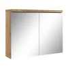 Spiegelkasten-Badplaats Badkamerkast Paso 80 x 20 x 60 cm - Eiken - Spiegelkast Badkamer