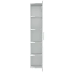 Hoge Kasten-Badplaats Badkamerkast Pluto 30 x 30 x 150 cm - Wit - Hangende Badkamerkasten