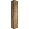 Badplaats Badkamerkast Pluto 30 x 30 x 150 cm - Bruin eiken - Hangende