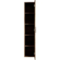 Badplaats Badkamerkast Pluto 30 x 30 x 150 cm - Bruin eiken - Hangende