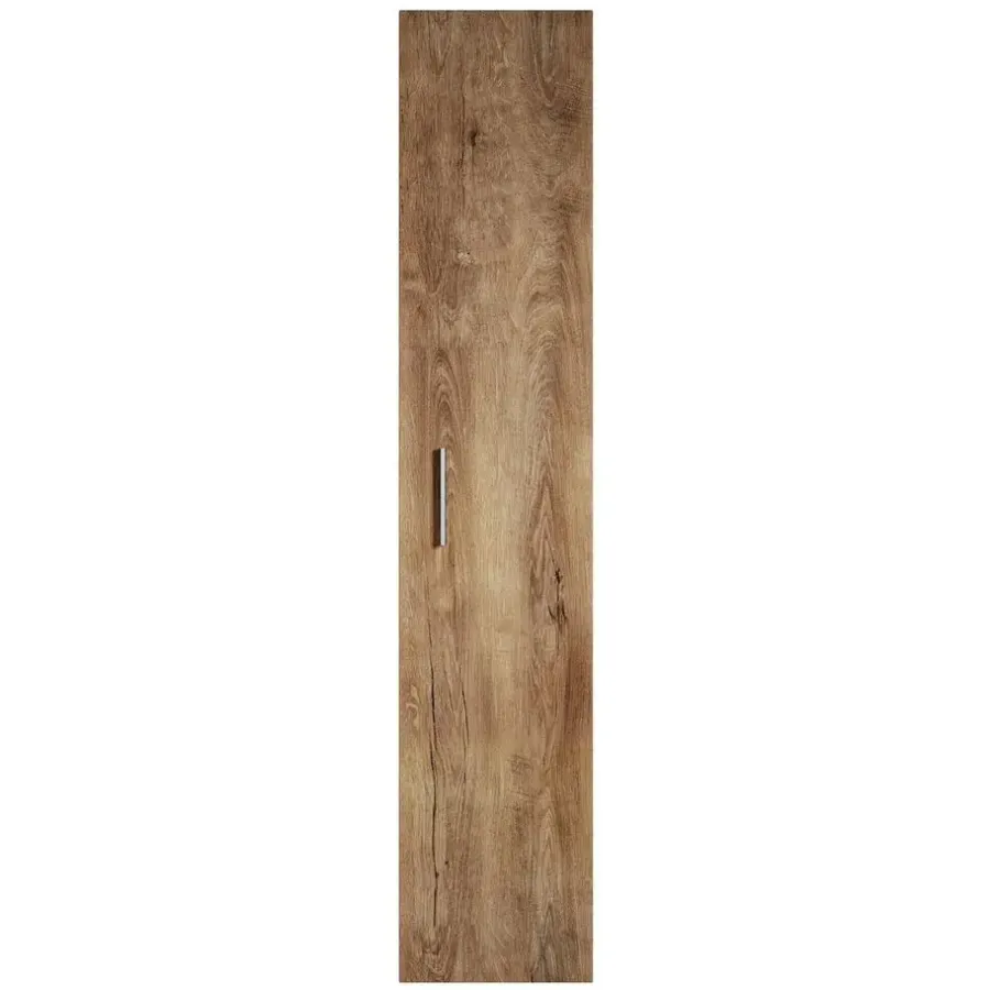 Badplaats Badkamerkast Pluto 30 x 30 x 150 cm - Bruin eiken - Hangende