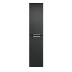 Hoge Kasten-Badplaats Badkamerkast Saturnus 35 x 35 x 130 cm - Zwart - Hangende Kolomkast