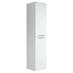 Hoge Kasten-Badplaats Badkamerkast Venus 30 x 30 x 160 cm - Wit - Hangende Kolomkast met