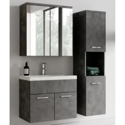 Badmeubelsets-Badplaats Badkamermeubel Set Montreal 60 cm - Donker Grijs - Badmeubel met