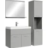 Badplaats Badkamermeubel Set Montreal 60 x 35 cm - Mat Grijs - Badmeubel met