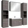 Badmeubelsets-Badplaats Badkamermeubel Set Paso XL 80 x 40 cm - Grijs Eiken - Badmeubel met