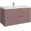 Badmeubelsets-Badplaats Badkamermeubel Set Thermis 100cm - Roze - Badmeubel met Wastafel