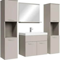 Badmeubelsets-Badplaats Badkamermeubel Set Montreal XL 60 x 35 cm - Beige - Badmeubel met