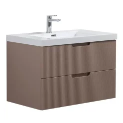 Badmeubelsets-Badplaats Badkamermeubel Set Thermis 80cm - Roze - Badmeubel met Wastafel