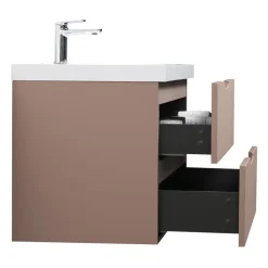 Badmeubelsets-Badplaats Badkamermeubel Set Thermis 80cm - Roze - Badmeubel met Wastafel