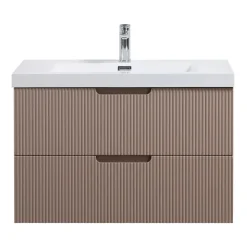 Badmeubelsets-Badplaats Badkamermeubel Set Thermis 80cm - Roze - Badmeubel met Wastafel