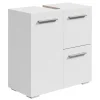 Wastafelkasten-Badplaats Wastafel Onderkast Mars 60 x 30 x 60 cm - Wit - Badkamerkast – Staand