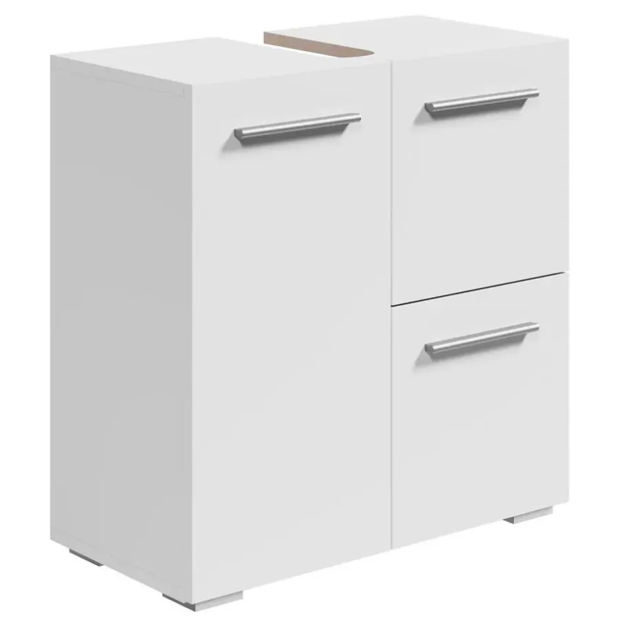 Wastafelkasten-Badplaats Wastafel Onderkast Mars 60 x 30 x 60 cm - Wit - Badkamerkast – Staand