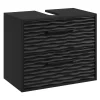 Wastafelkasten-Badplaats Wastafel Onderkast Etna 60 x cm 35 cm x 50 cm - Mat Zwart -