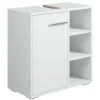 Wastafelkasten-Badplaats Wastafel Onderkast Neptunus 60 x 28 x 60 cm - Wit - Badkamerkast –