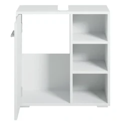 Wastafelkasten-Badplaats Wastafel Onderkast Neptunus 60 x 28 x 60 cm - Wit - Badkamerkast –