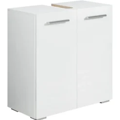 Wastafelkasten-Badplaats Wastafel Onderkast Jupiter 60 x 30 x 60 cm - Wit - Badkamerkast –