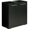 Badplaats Wastafel Onderkast Jupiter 60 x 30 x 60 cm - Zwart - Badkamerkast –