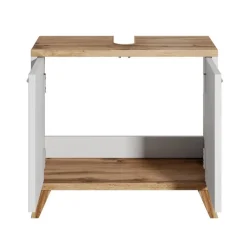 Badplaats Wastafel Onderkast Colima 60 x 28 x 54 cm - Eiken met Wit