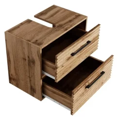 Wastafelkasten-Badplaats Wastafel Onderkast Etna 60 x cm 35 cm x 50 cm - Eiken - Badkamerkast –