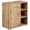 Badplaats Wastafel Onderkast Neptunus 60 x 28 x 60 cm - Eiken - Badkamerkast –