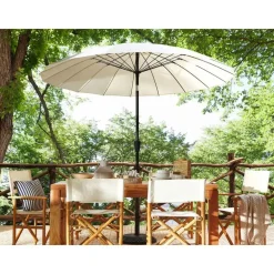 Parasols-Beliani BAIA - Parasol - Beige - 270 cm - Polyester